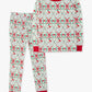 Green Stripe Santa PJ Set/Ruffle Butts