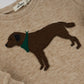 Chocolate Lab Boxy Sweater/Oh baby