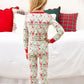 Green Stripe Santa PJ Set/Ruffle Butts