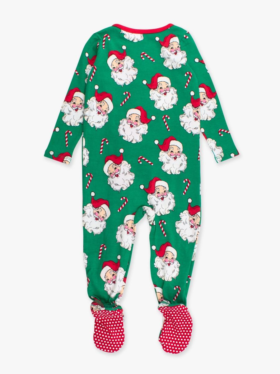 Santa Joy One Piece Footie PJ/Rugged Butts