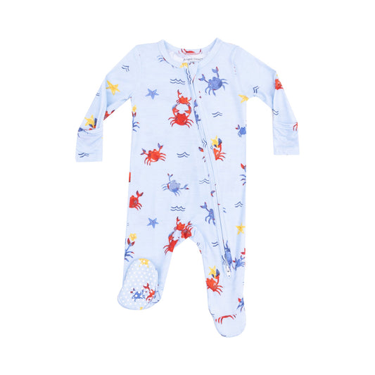 Crayon Crabs Zipper Footie/Angel Dear
