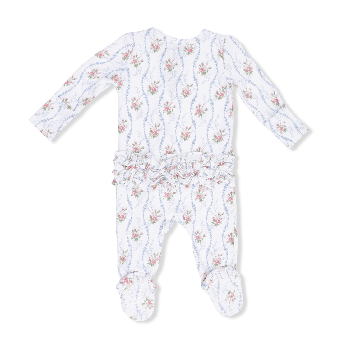 Heirloom Rose Stripe Footie/Angel Dear