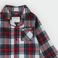 Scarlet Plaid Flannel Set/Petit Lem