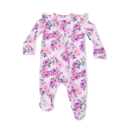 Rose Abundance Zipper Footie/Angel Dear