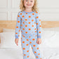 Pumpkin Patch Gingham L/S Pajama Set/Ruffle Butts