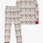 Green Stripe Santa PJ Set/Ruffle Butts