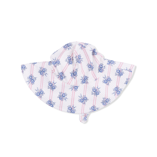 Stripe Dot Roses Sun Hat/Angel Dear