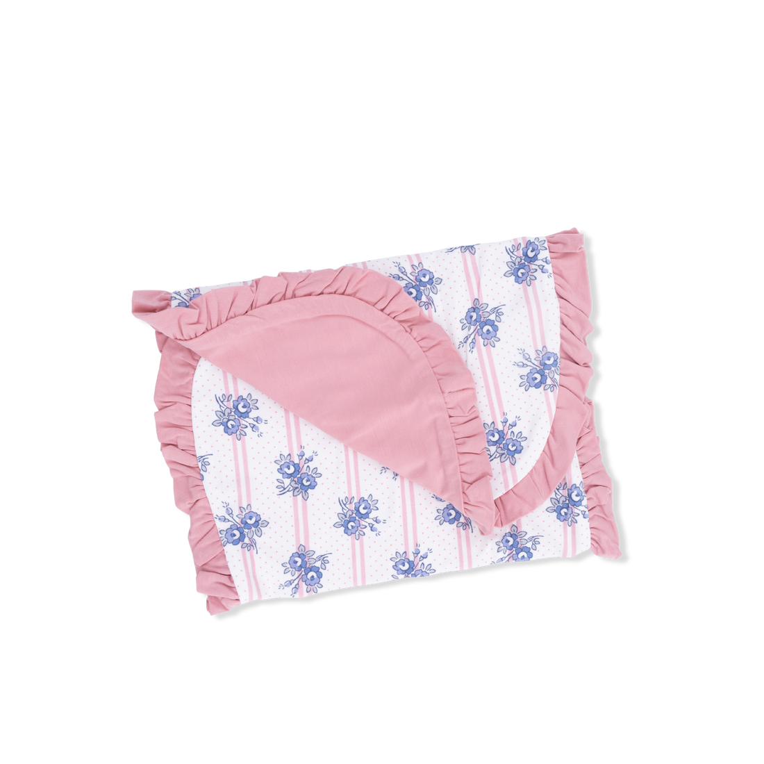 Stripe Dot Roses Burp Cloth/Angel Dear