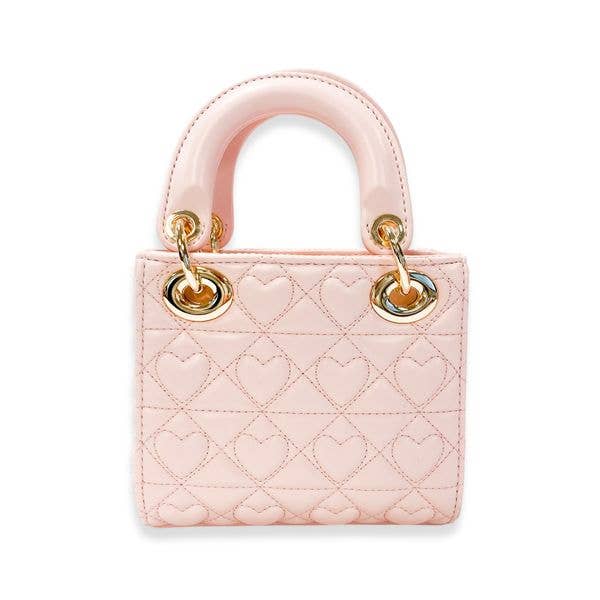 Pink Heart Quilted Bag/Doe a Dear