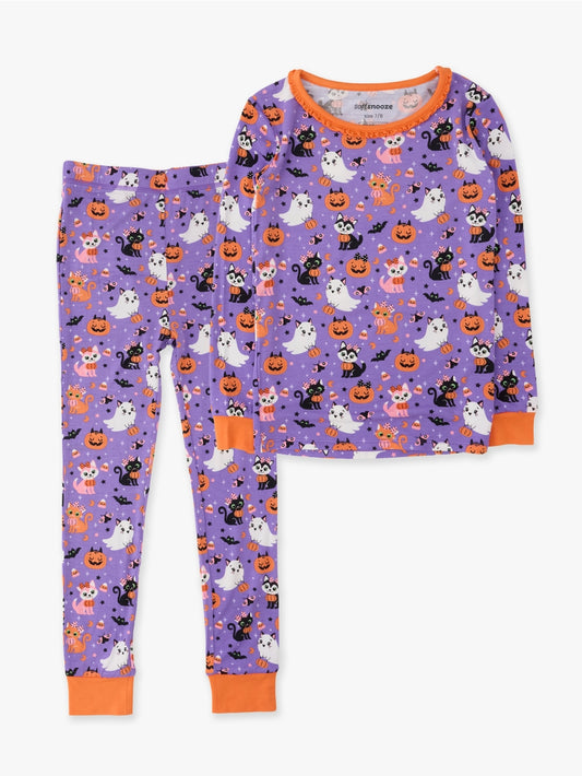 Boo-tiful Kittens Ruffle L/S PJ Set/Ruffle Butts
