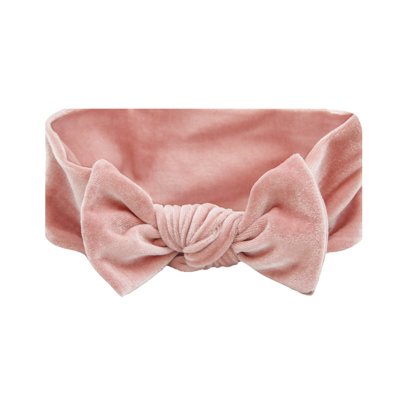 Velvet Ballet Pink Knot Headband/Lou Lou