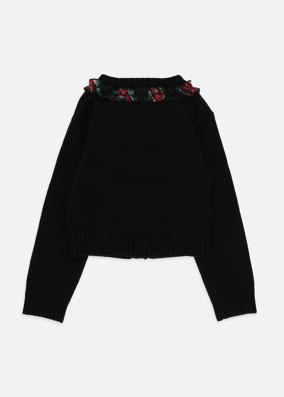 Blair Tartan Ruffle Cardigan/Angels Face