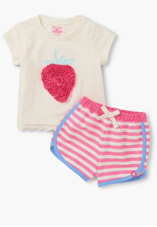 Raspberry Tee & Short Set/Hatley