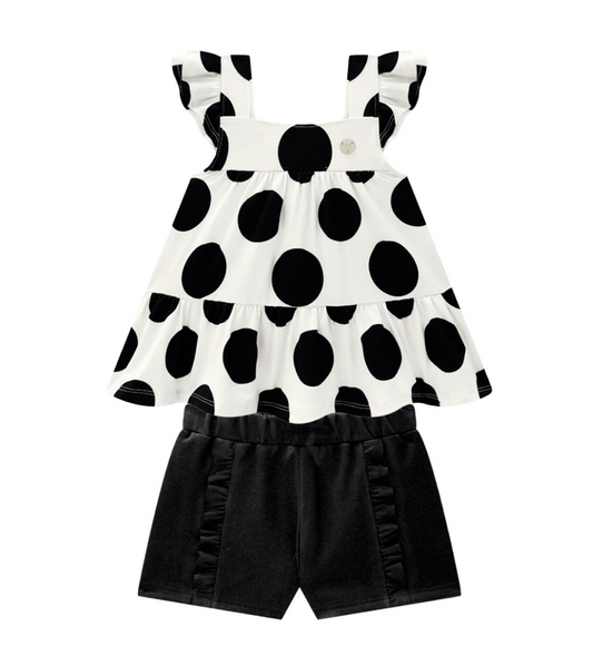 Polka Dot Short Set/Milon