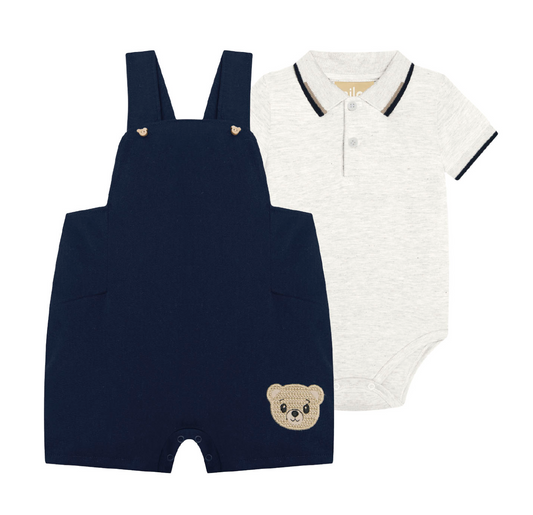 Boy Bear Romper Set/Milon