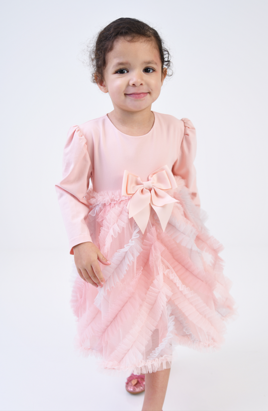 Callula Pleated Dress/Angels Face