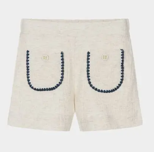 Crochet Pocket Top & Short Set/Mayoral