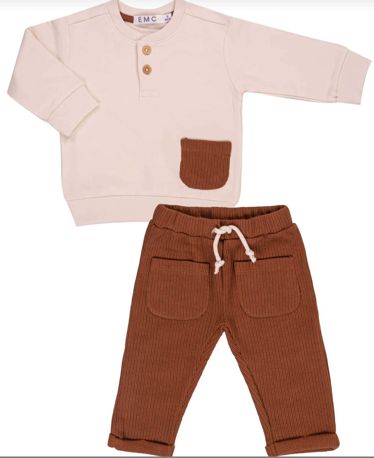 Fleece & Rib-Knitted Set/EMC