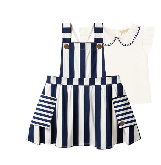 Navy Striped Dress/Milon