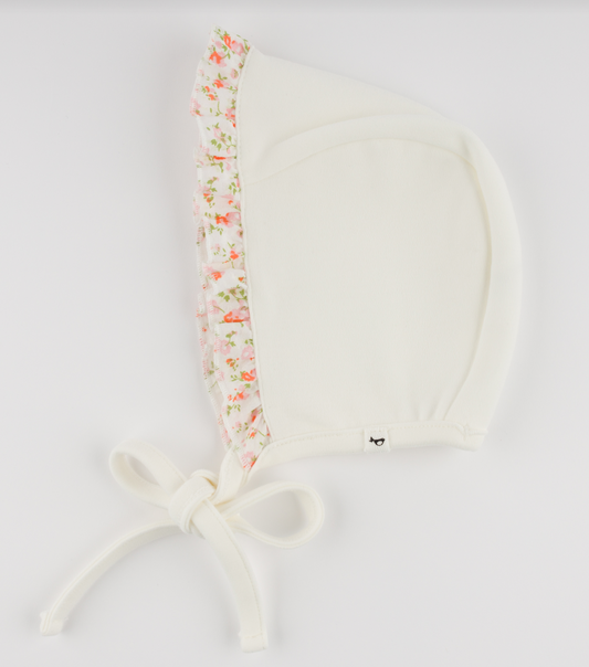 Poppy Sprig Ruffle Bonnet/oh baby