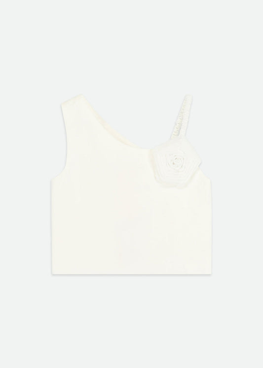 Cubist One Shoulder Top/Angels Face