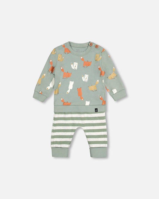 Printed Fox Set/Deux par Deux