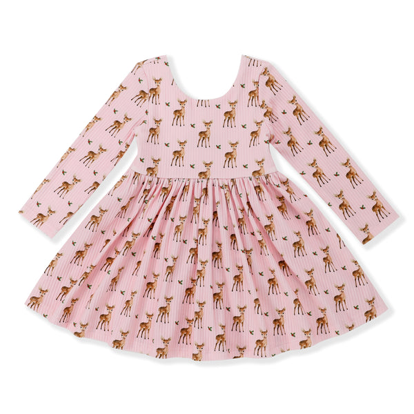 Deer Ribbed Dress/Serendipity