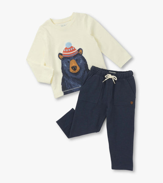 Bear Graphic Tee & Pant Set/Hatley