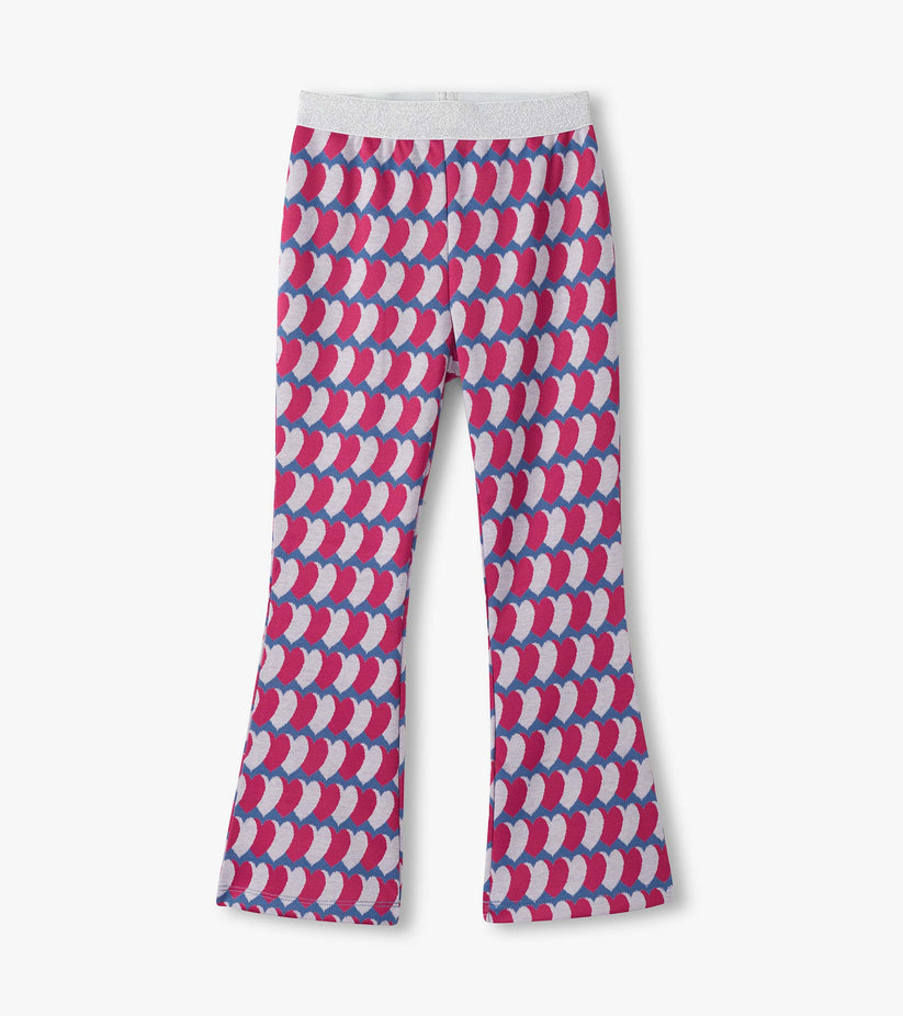 Graphic Hearts Flare Pants/Hatley