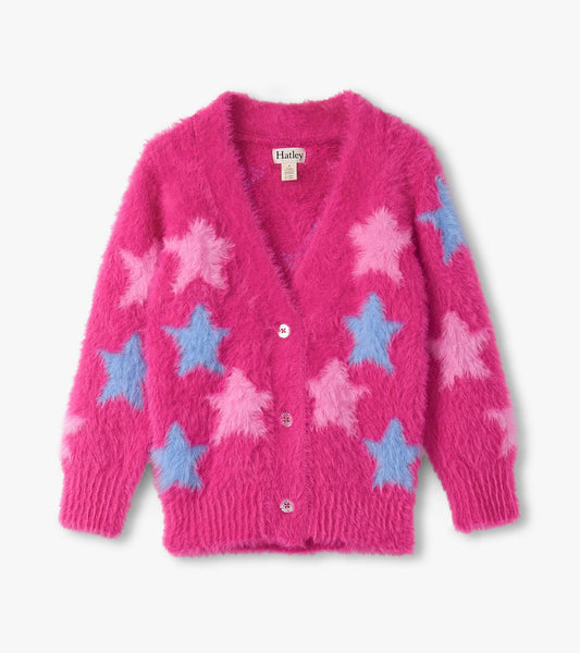 Sparkling Star Fuzzy Cardigan/Hatley
