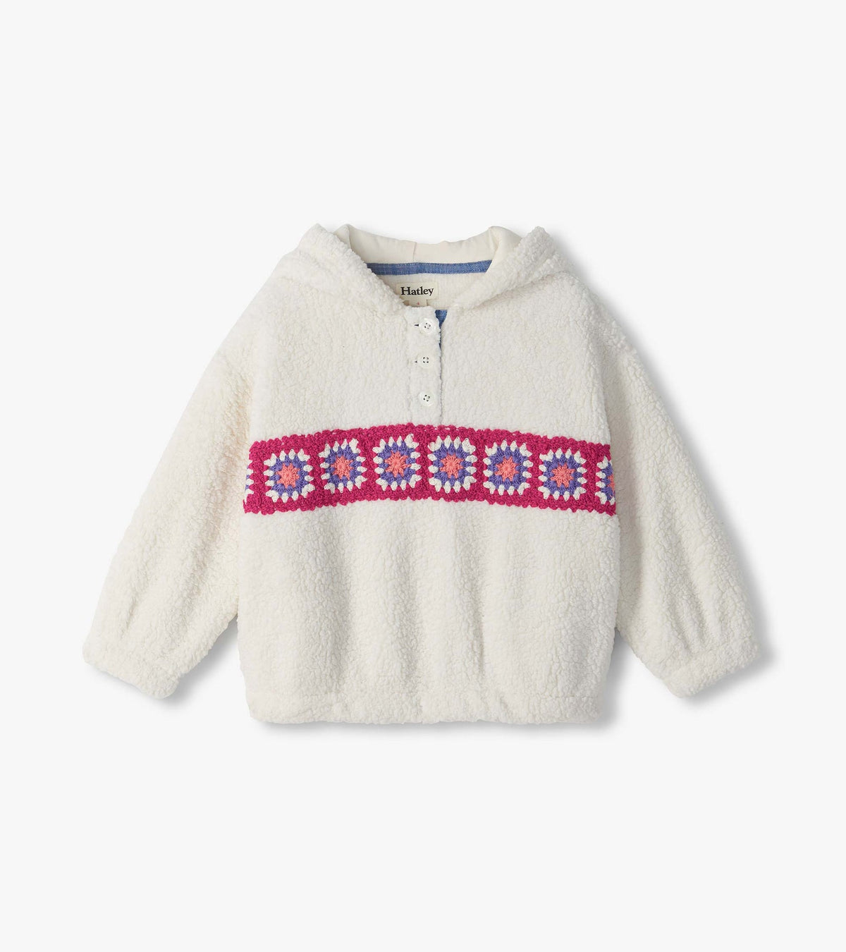 Fuzzy Crochet Pullover/Hatley