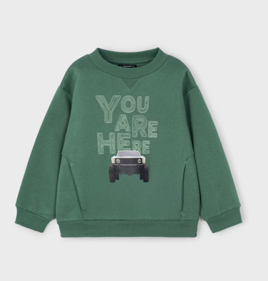 Car Print Sweatshirt/Mayoral