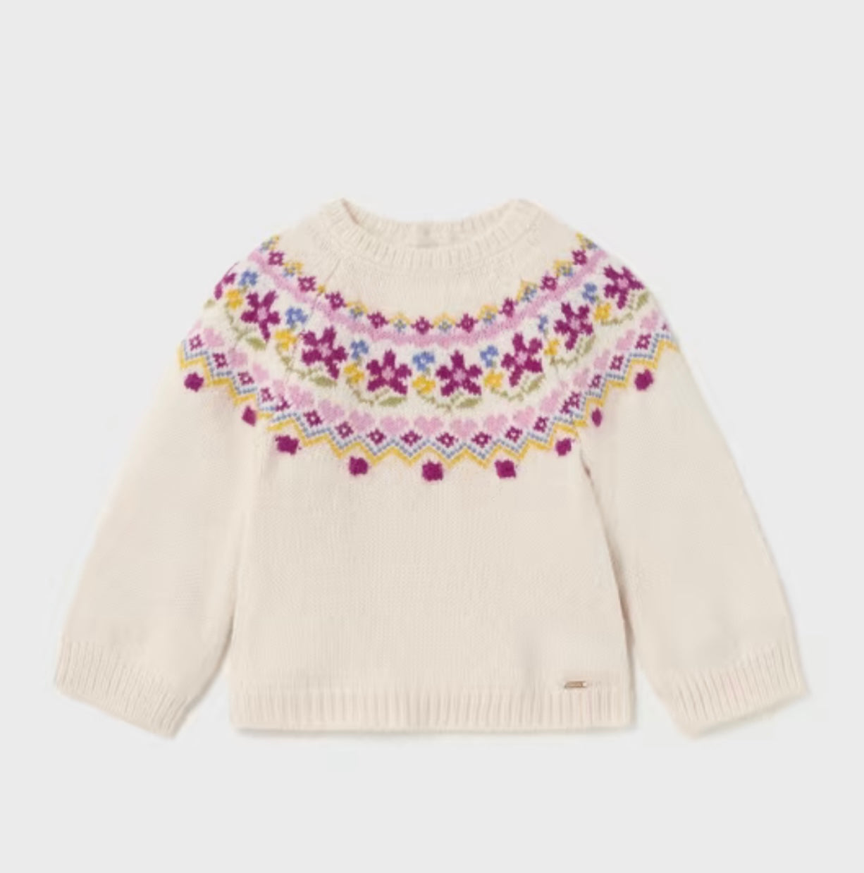 Knit Flower Sweater/Mayoral