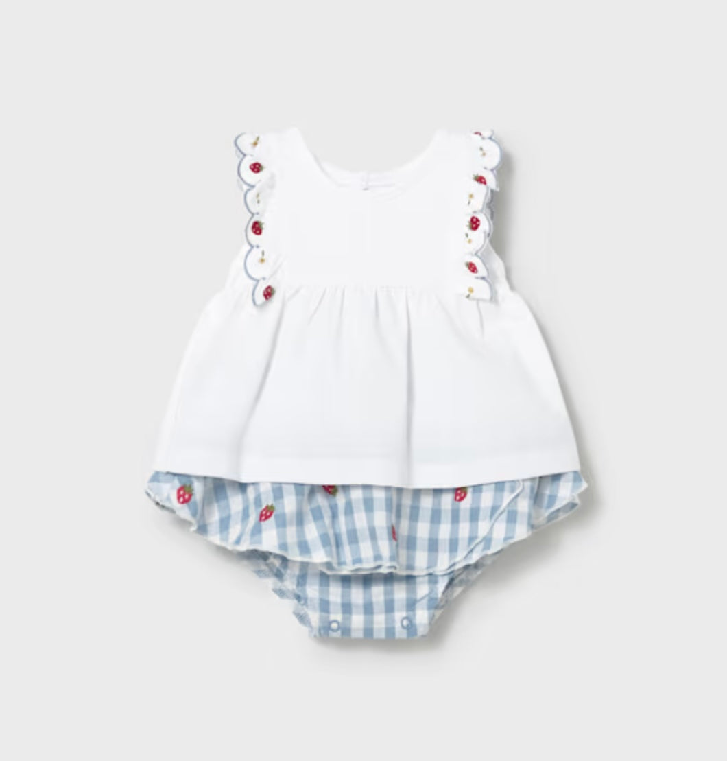 Baby Gingham Skirt Set/Mayoral