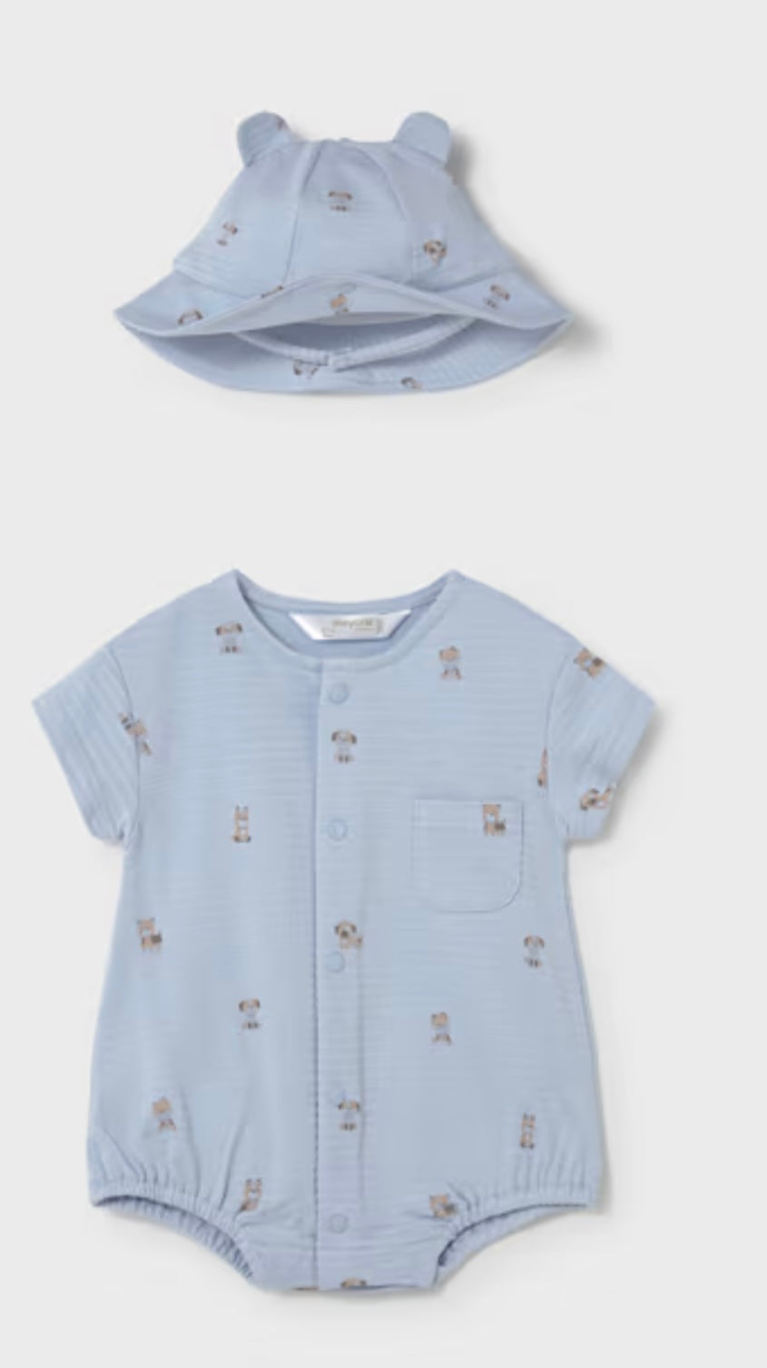 Dog Romper Hat Set/Mayoral