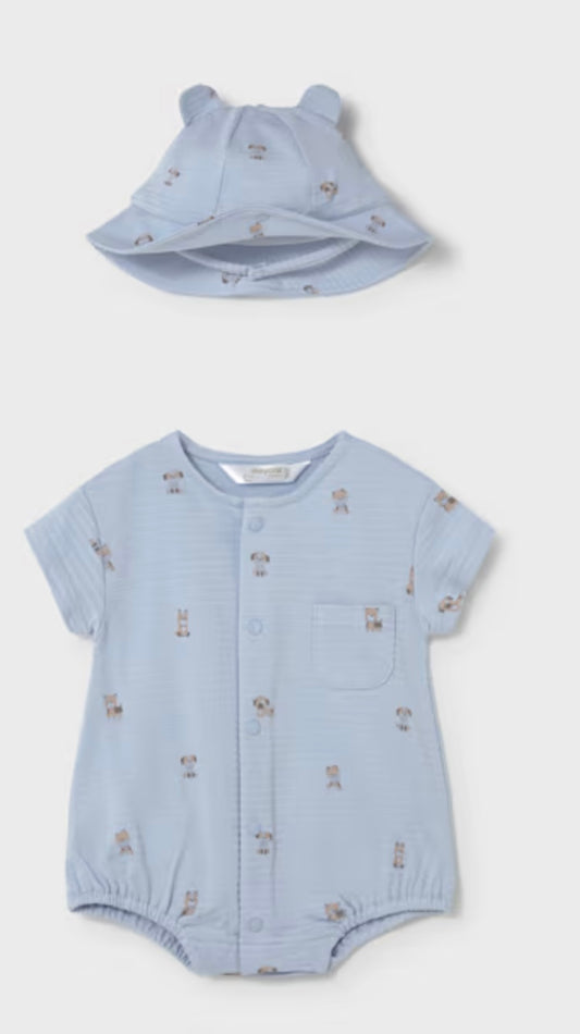 Dog Romper Hat Set/Mayoral