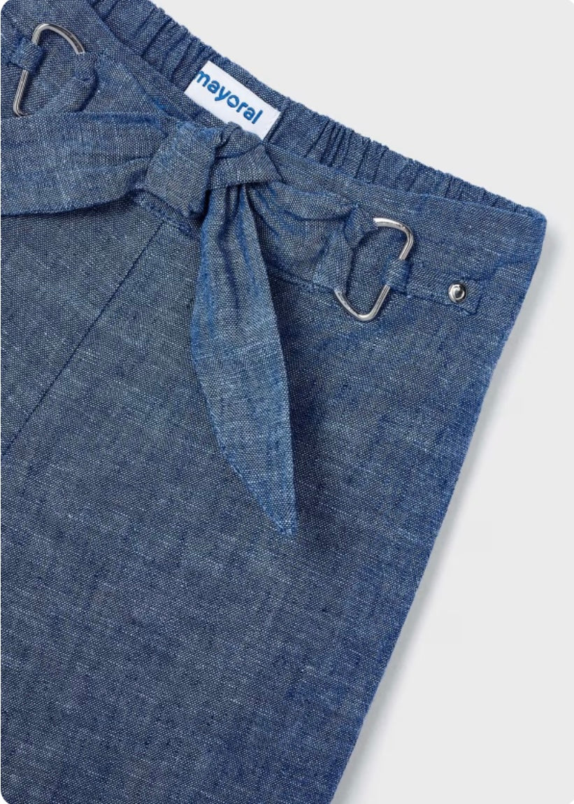 Cropped Linen Pants/Mayoral