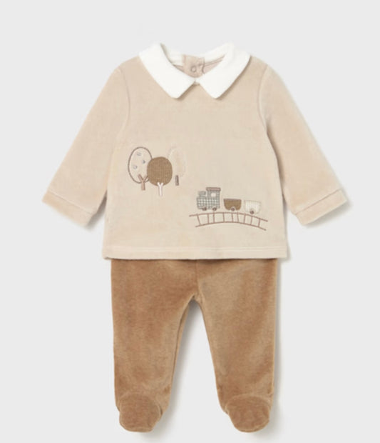 Boy Train Velour Set/Mayoral