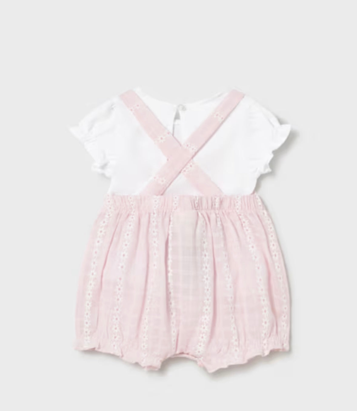 Baby Girl Eyelet Dungaree/Mayoral