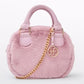 Pink Faux Shearling Bag/Abel & Lula