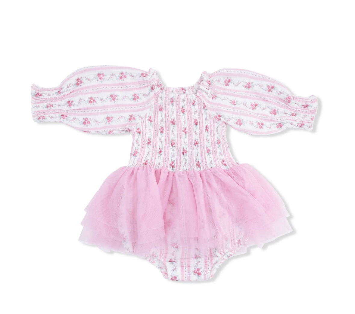 Winding Roses Smocked Bubble/Angel Dear