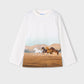 Boy Horse Printed Top/Mayoral