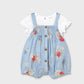 Baby Girl Floral Dungaree/Mayoral