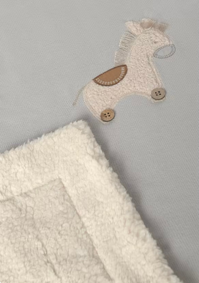 Faux Fur Baby Blanket/Mayoral
