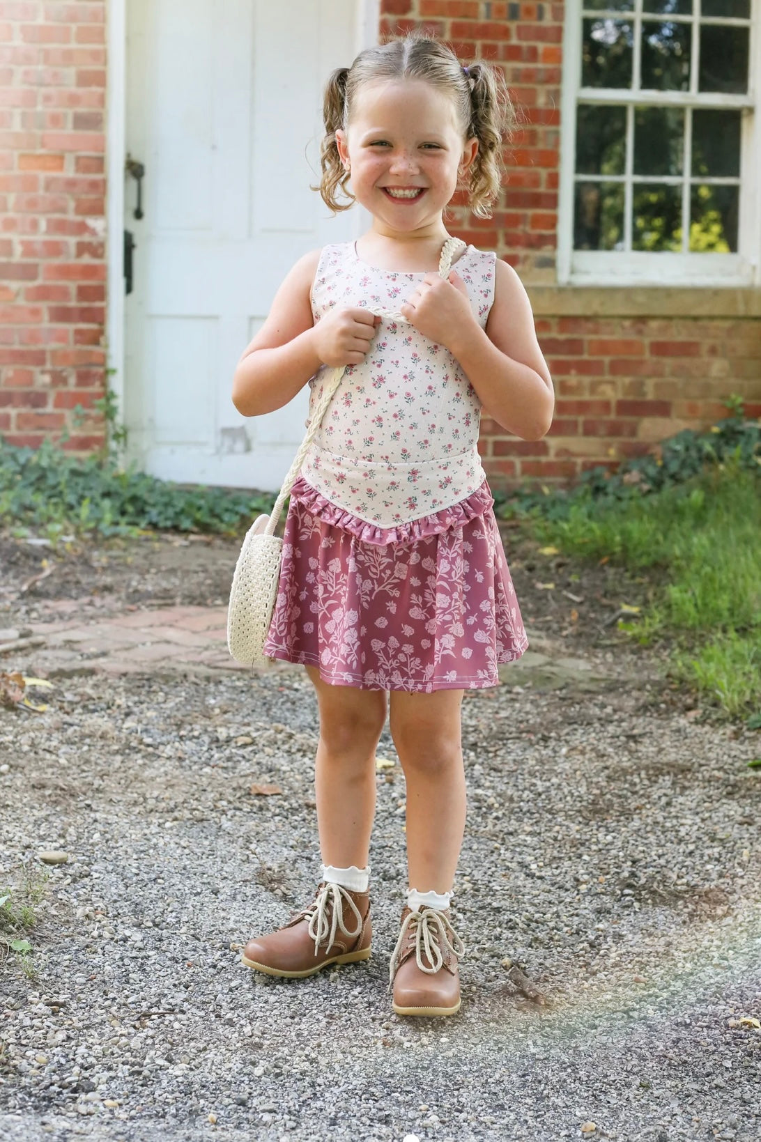 Floral Active Skort Set/Be Girl