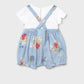 Baby Girl Floral Dungaree/Mayoral