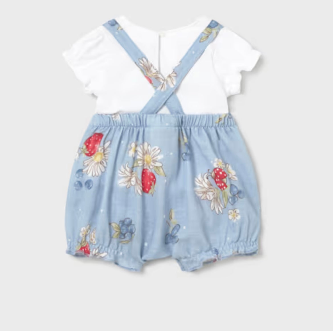 Baby Girl Floral Dungaree/Mayoral
