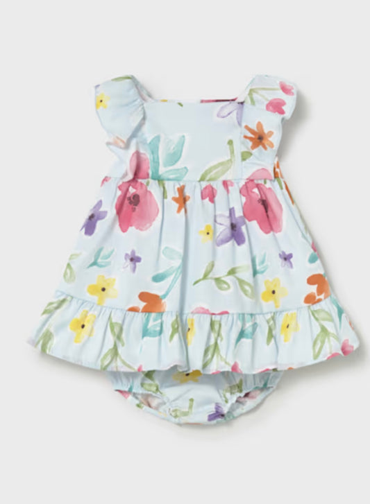 Floral Dress W/Bloomers/Mayoral