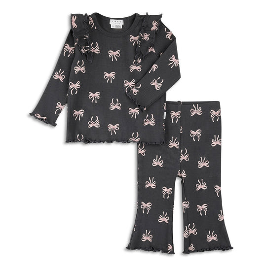Bow Print Legging Set/Petit Lem