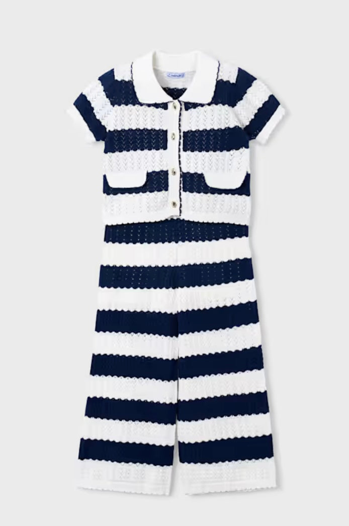 Girl Striped Crochet Set/Mayoral